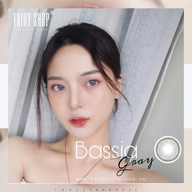 Kính Áp Tròng Cao Cấp Bassia Gray Lens 14.0mm - Kính Áp Tròng FAIRY SHOP CONTACT LENS độ 0 đến 6