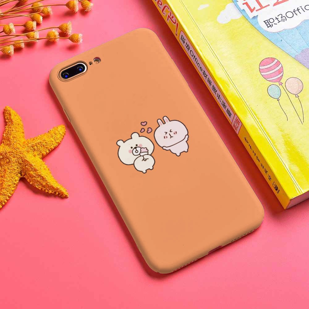 (FREESHIP toàn quốc đơn 50k)Ốp lưng Iphone 6/7 in hình Couple thỏ đáng yêu cực đẹp