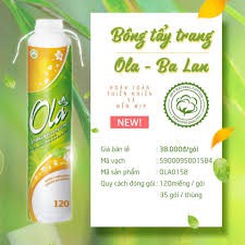 BÔNG TẨY TRANG Ola 120 Miếng Ba Lan