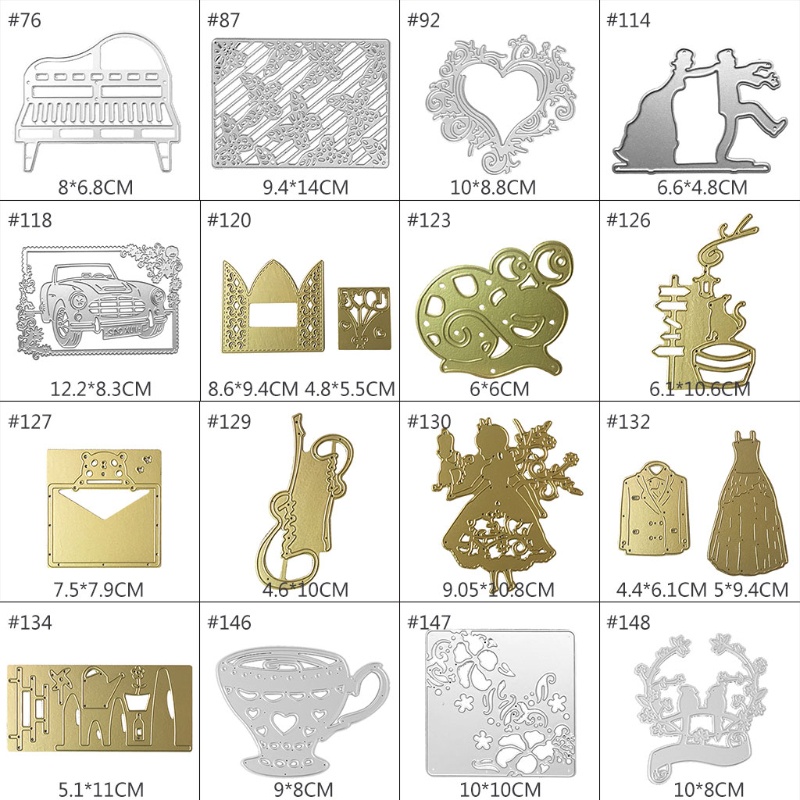 Khuôn Cắt Giấy Làm Từ Kim Loại Hình Đám Cưới Hoạt Hình Trang Trí Scrapbook