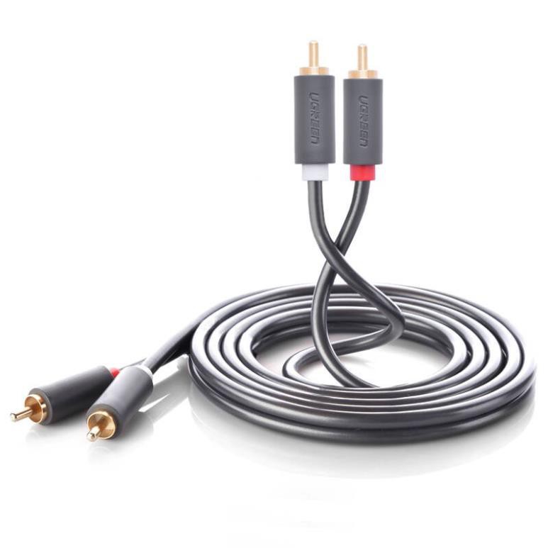 UGREEN AV104 - Cáp Audio 2 đầu RCA   chính hãng ✔HÀNG CHÍNH HÃNG ✔