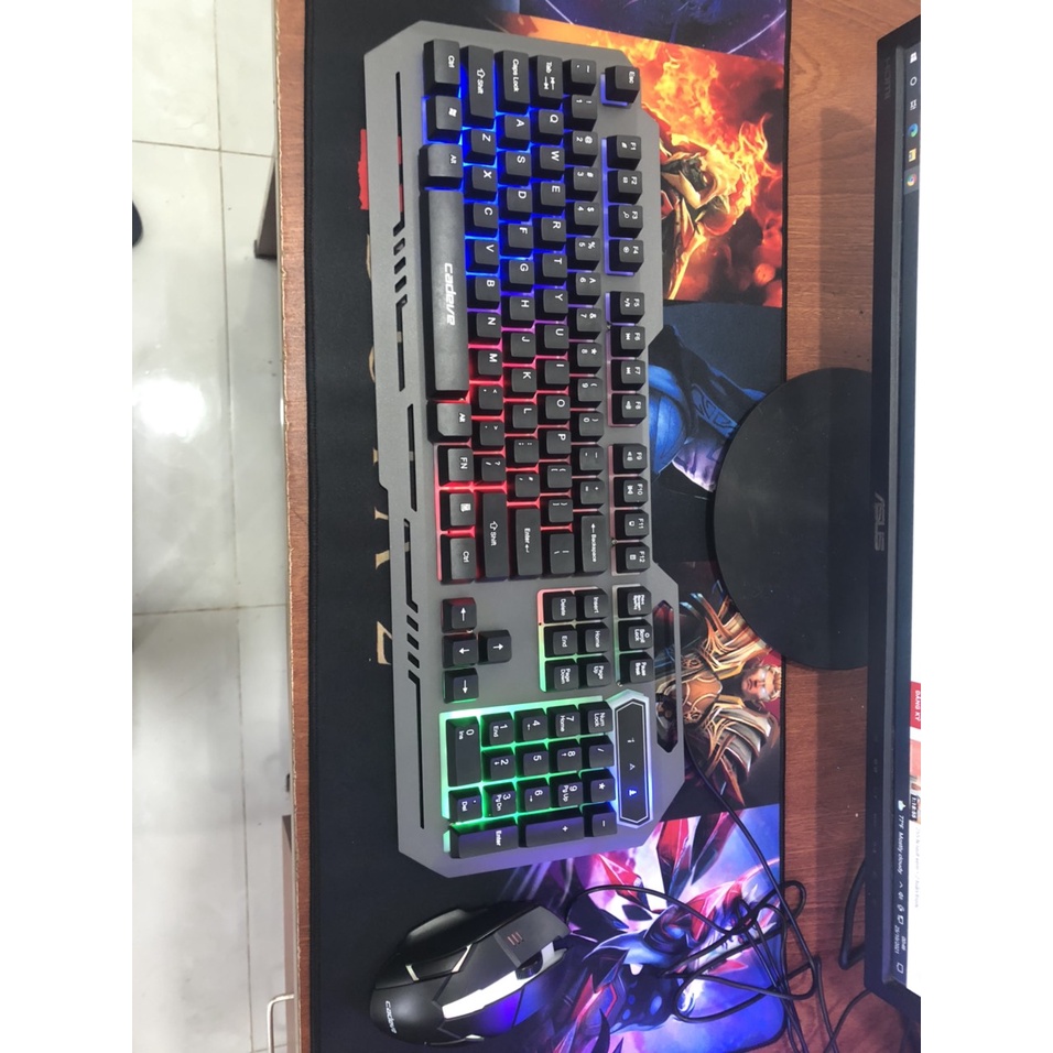 Bàn Phím máy tính + Chuột Chơi Game, Bàn phím và chuột phát sáng có dây USB, LED đổi Màu, Bàn phím và chuột máy tính.