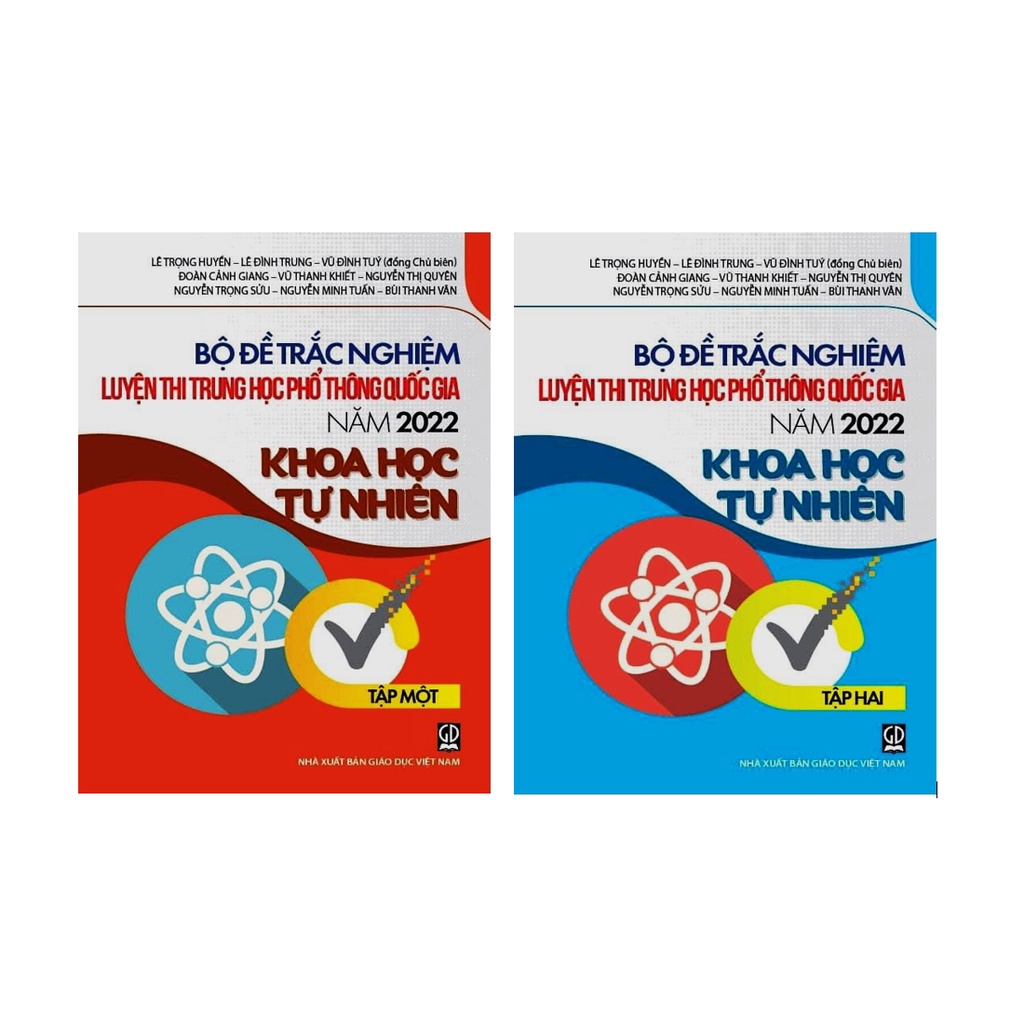 Sách – Combo Bộ Đề Trắc Nghiệm Luyện Thi THPT Quốc Gia Năm 2022 Khoa Học Tự Nhiên (Tập 1+Tập 2)