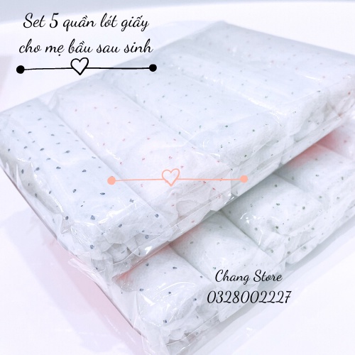 Gói 5 cái Quần lót giấy MAXX cho mẹ sau sanh