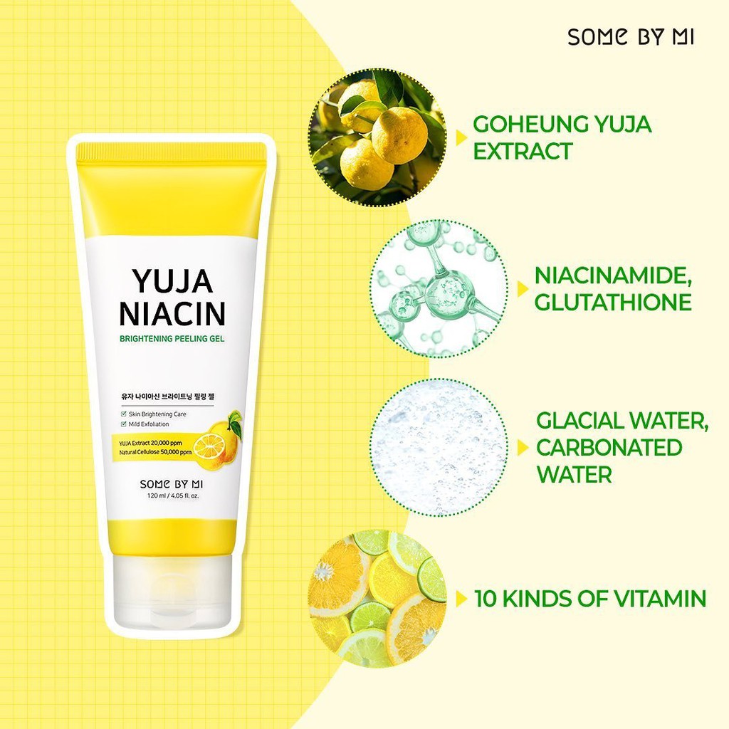 Gel Tẩy Da Chết và Cấp Ẩm Some By Mi Yuja Niacin Brightening Peeling Gel 120ml