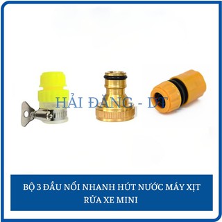 Khớp nối nhanh đầu cấp hút nước cho máy rửa xe mini gia đình