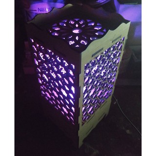 Đèn Ngủ Gỗ Vuông