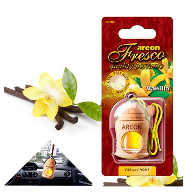 Tinh dầu treo xe ô tô hương vani – Areon Fresco Vanilla