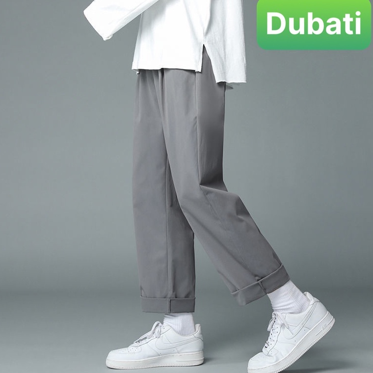 Quần baggy nam nữ Unisex ống rộng trơn - Kiểu quần Kaki Nam Nữ Ống Suông Basic Unisex Sành điệu mới - DubFashion