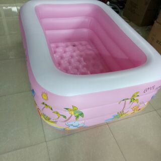 Bể bơi 150*105*50cm màu hồng cho các nàng công chúa