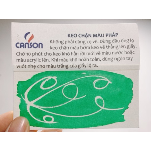 [mỗi lọ chứa 5ml] Keo chặn màu Holbein và Keo chặn màu Pháp [mới]