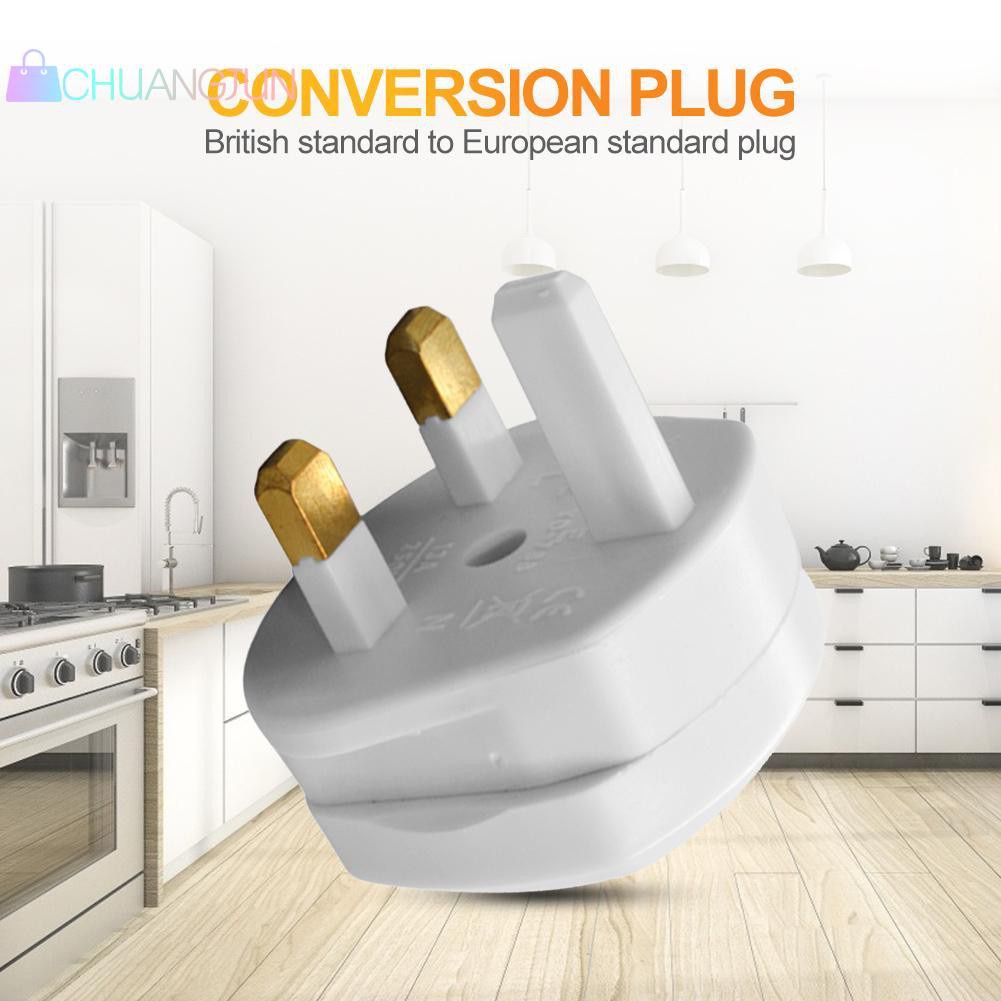 13A UK Conversion Plug to EU Plug Transform Switch Plugs Travel Adapter