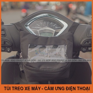 Mua Kho Sỉ SG - Túi treo đầu xe cảm ứng điện thoại chạy Grap - Grab chiều ngang - dọc giá rẻ xem GoogleMaps - Túi đựng đt