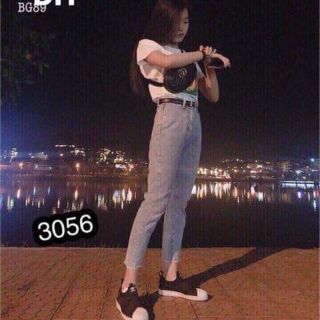 Quần bagy bò rách gấu 3056_dh08