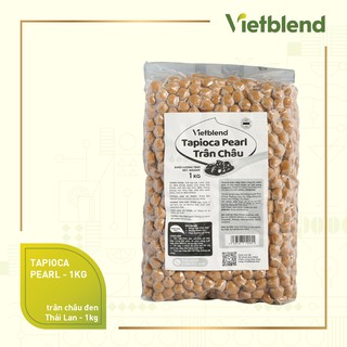 Trân châu đen Thái Lan VIETBLEND (3kg) | Trân châu cao cấp làm trà sữa trân châu, vị dẻo dai, thơm mùi caramel