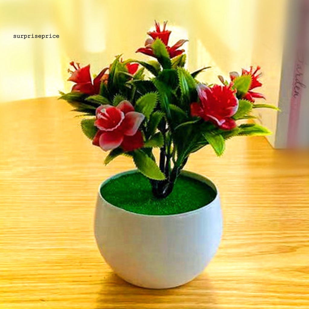 Chậu cây giả bằng nhựa trang trí nhà cửa