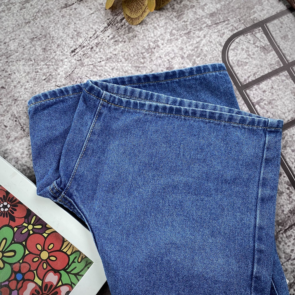 Quần Short Jean Nữ Ngố Lửng Trơn Cạp Cao Trơn Năng Động Thoải Mái Kiểu Hàn Quốc | BigBuy360 - bigbuy360.vn