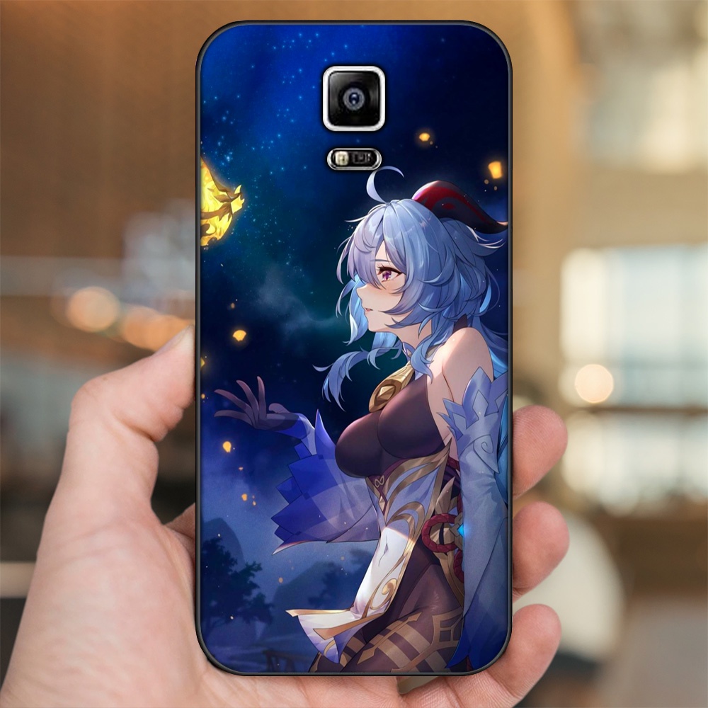 Ốp lưng Samsung Note 4 viền đen in hình Ganyu Genshin Impact