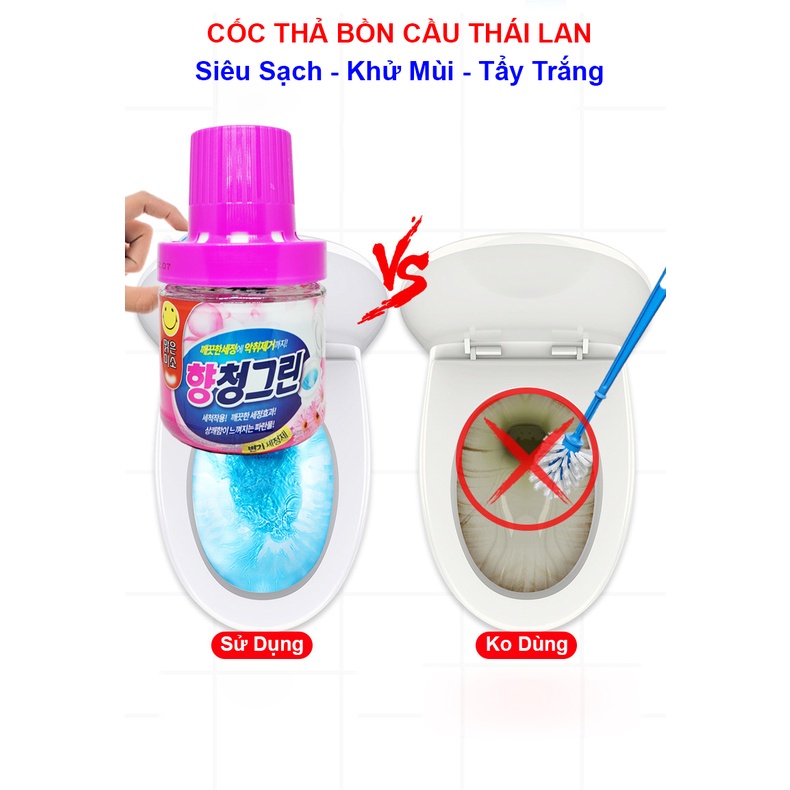 [MILOZA] Lọ Thả Bồn Cầu Hàn Quốc - Cốc Thả Bồn Cầu - Tẩy Toilet - Khử Mùi Toilet - Diệt Khuẩn, Sạch Bệ Xí, Thơm