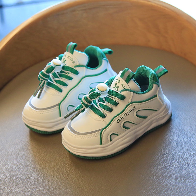 Oeteo Giày Chạy Bộ Đế Bằng Màu Hồng Dễ Thương Cho Bé