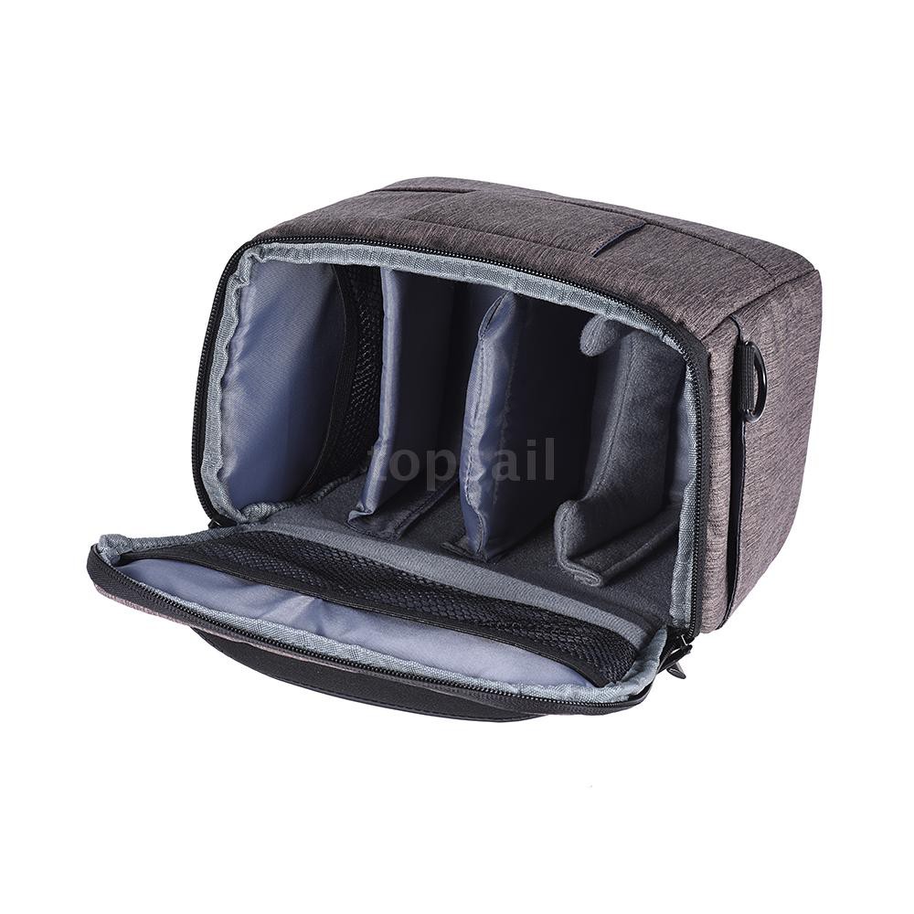 ☪Top☪ Andoer Cuboid-shaped DSLR Camera Shoulder Bag Portable Fashion Polyester Camera Case for 1 Camera 2