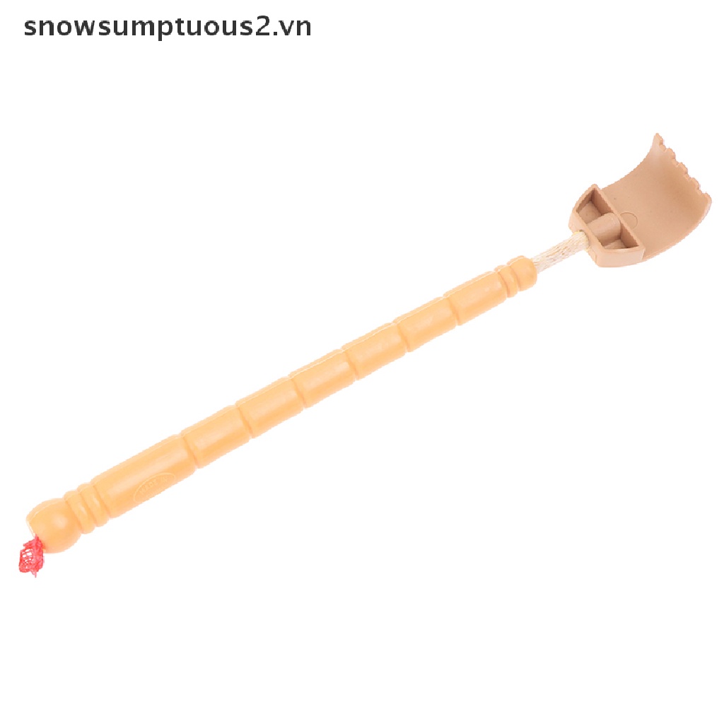 [Hàng mới về] Cây gãi lưng bằng gỗ tre có thể kéo dài tiện lợi