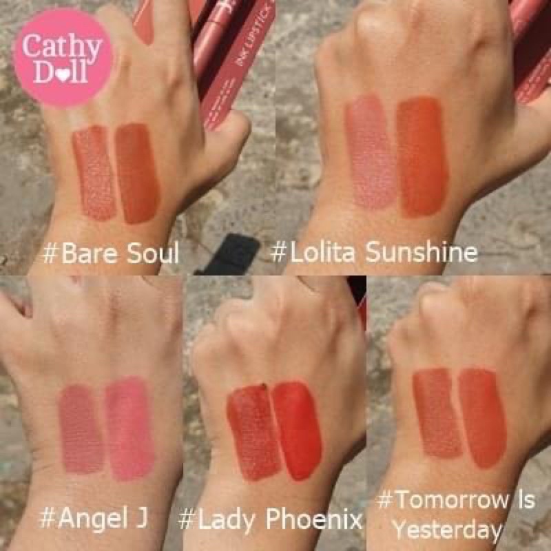 SON 2 ĐẦU CATHY DOLL J24 INK LIPSTICK & TINT THÁI LAN