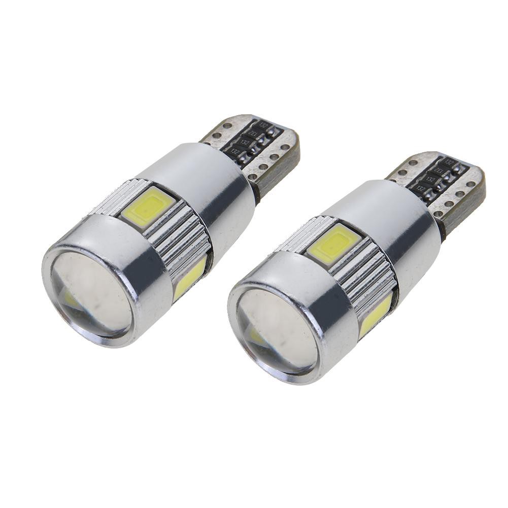 Bộ 2 đèn LED T10 W5W 5630 6SMD chuyên dụng cho xe ô tô
