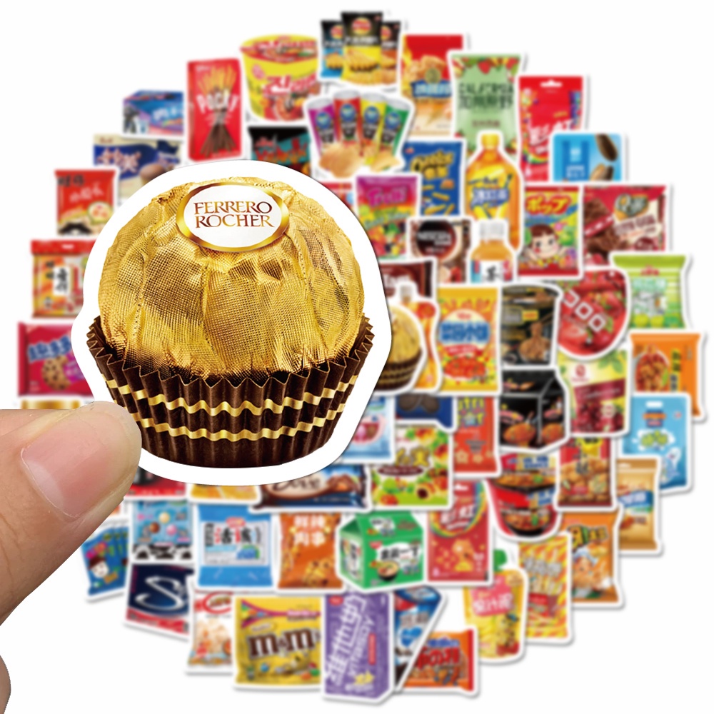 Set 90 miếng dán chống thấm nước họa tiết vui nhộn trang trí vali/ xe đạp/ đàn guitar