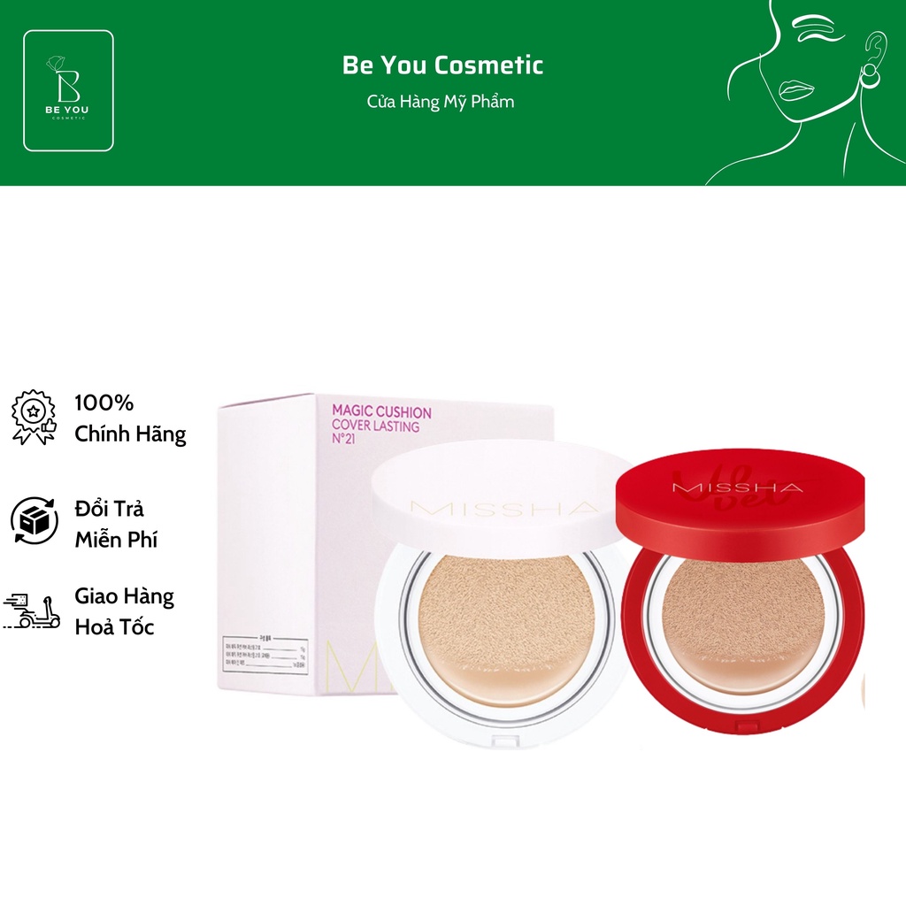 Phấn Nước Missha Velvet Finish Cushion  Magic Cushion Cover Lasting  Che Phủ Hoàn Hảo