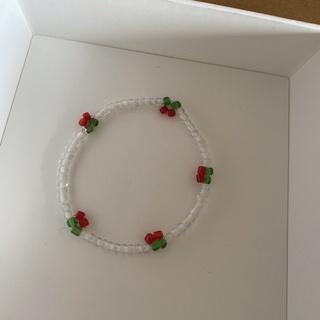 Vòng tay hạt cườm cherry handmade 🍒