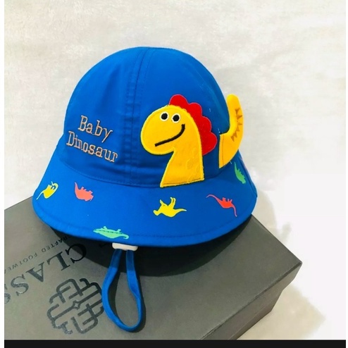 Mũ vành cho bé trai bé gái từ 6 tháng đến 18 tháng họa tiết hình khủng long mùa hè đáng yêu xinh xắn