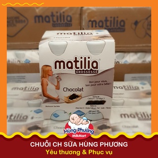 Sữa bầu Matilia Pháp vị socola/ vani (lốc 4 chai)