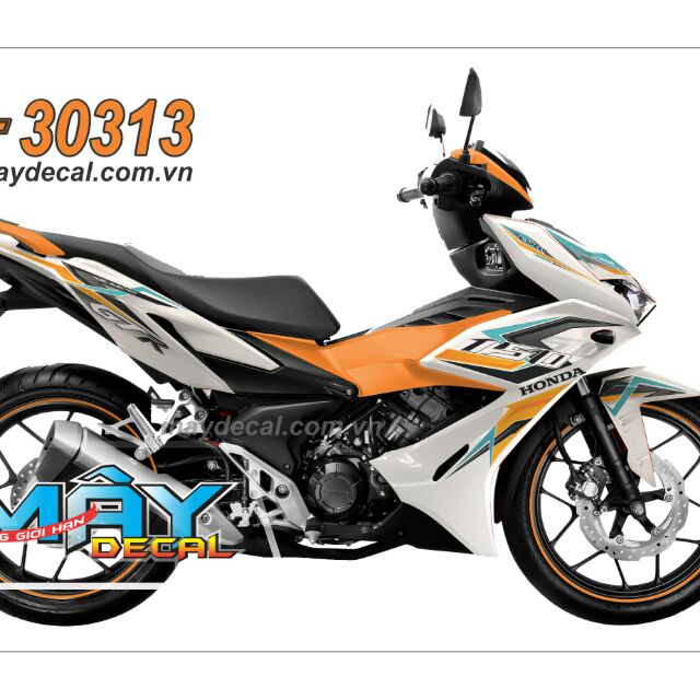 Tem rời Winner X trắng phối cam