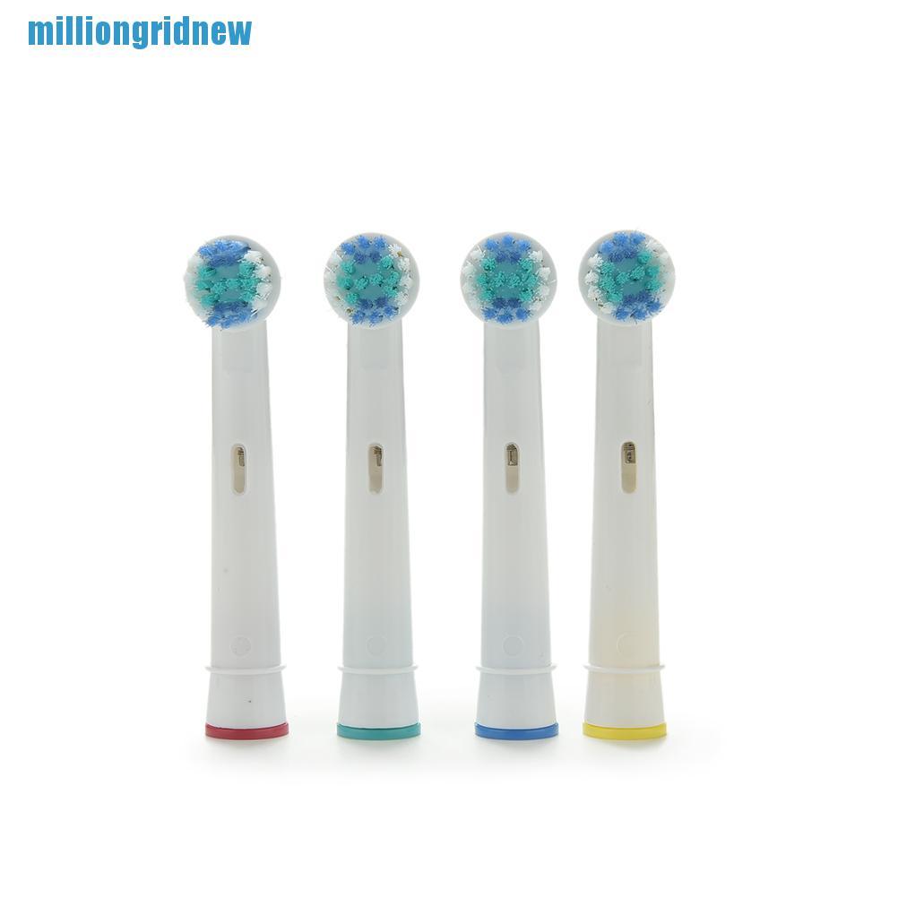 4 Đầu Thay Bàn Chải Đánh Răng Điện EB17-4 Braun Oral B Màu Trắng