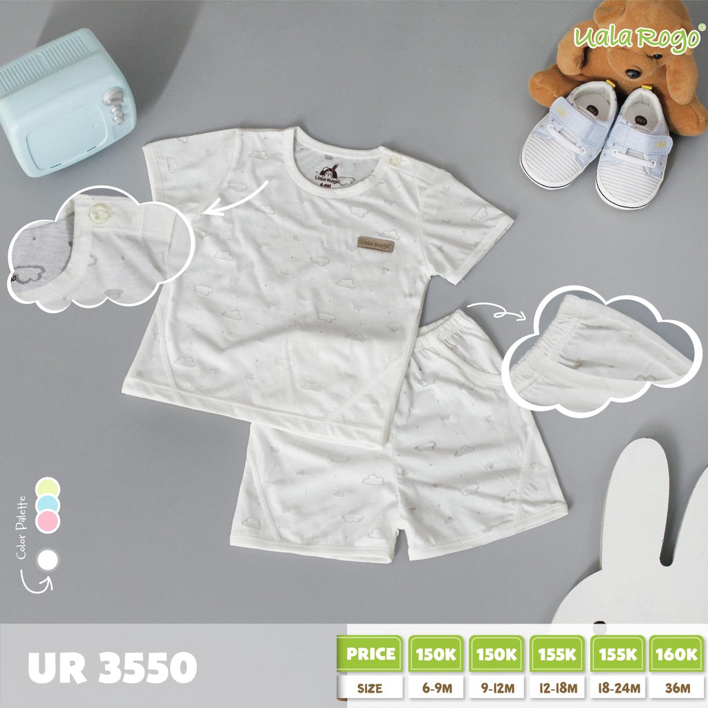 UR 3550 Bộ QA Uala rogo cộc CV vải mây hờ cho bé
