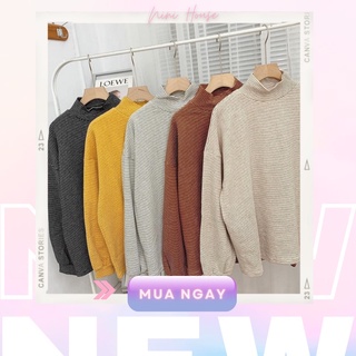 Áo kẻ nỉ thụng tay len 3 phân ( hàng Quảng Châu)