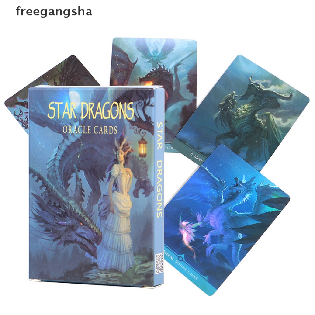 [FREG] Star Dragons Tarot Table Board Game Fortune-telling Cards Family Deck Cards Game FDH