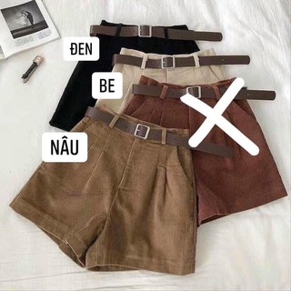 ⚡️BÁN SỈ⚡️Quần short nhung tăm