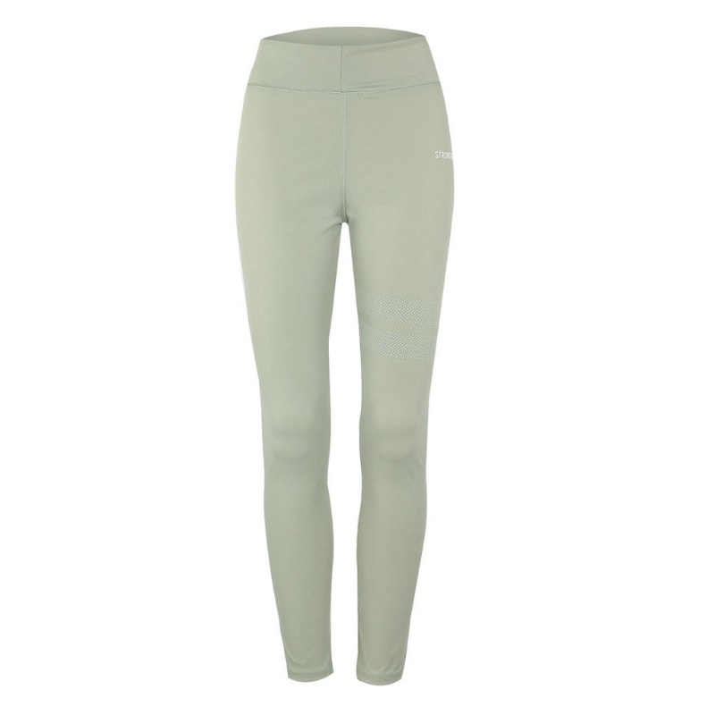 Quần legging thể thao họa tiết kẻ sọc co giãn thời trang cho nữ<br />
