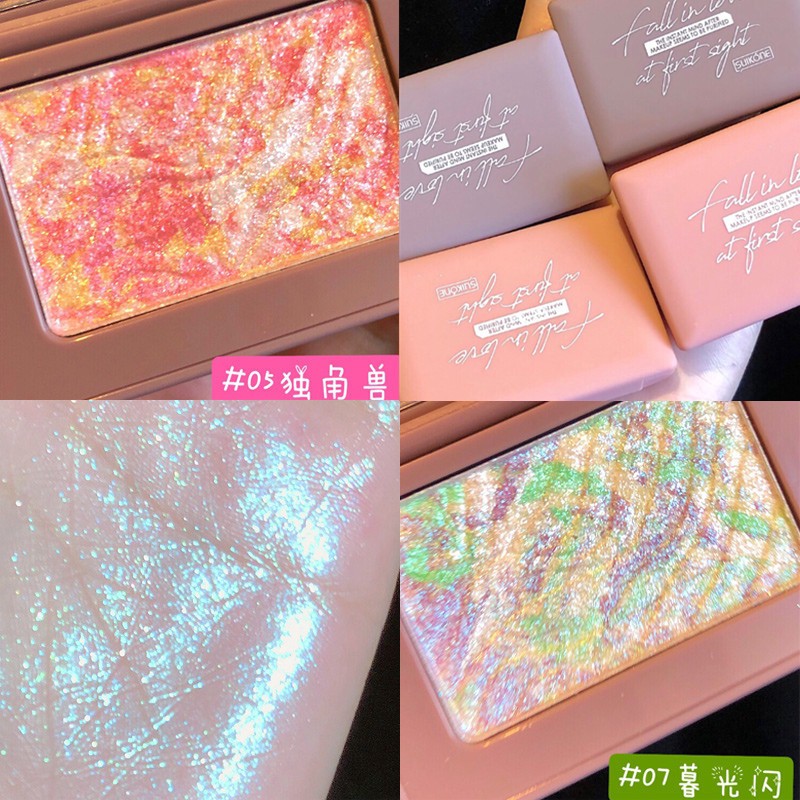 Ready Stock Shimmer Highlighter Baked Palette Face Glow Compact Powder Face Cheek Highlighter Beauty Cosmetic | BigBuy360 - bigbuy360.vn