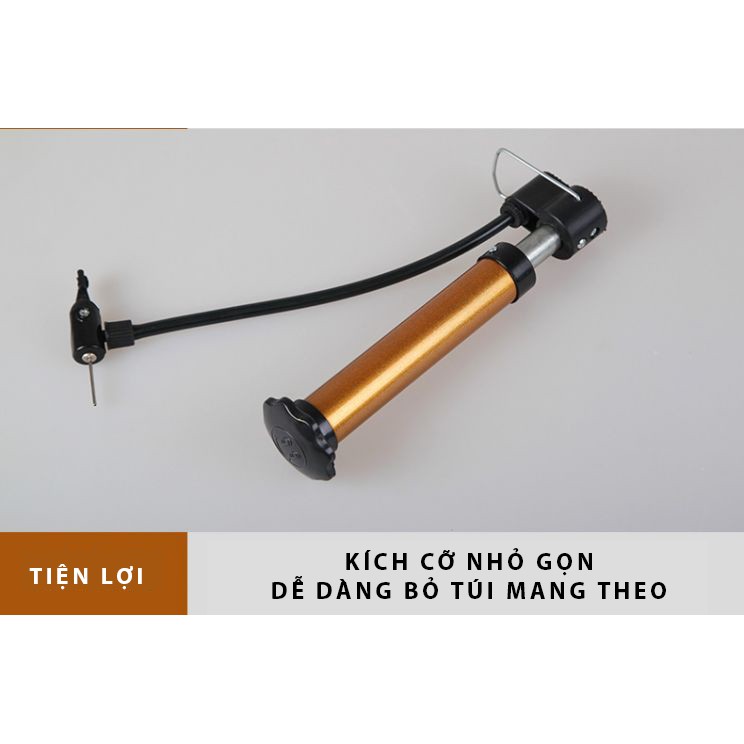 Bơm bóng mini cầm tay - Bóng rổ, bóng đá, bóng chuyền, bóng hơi