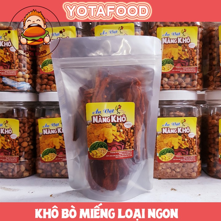 [Mã GROSALEHOT giảm 8% đơn 250K] Khô bò miếng loại 1 siêu ngon | 100gr | Yotafood