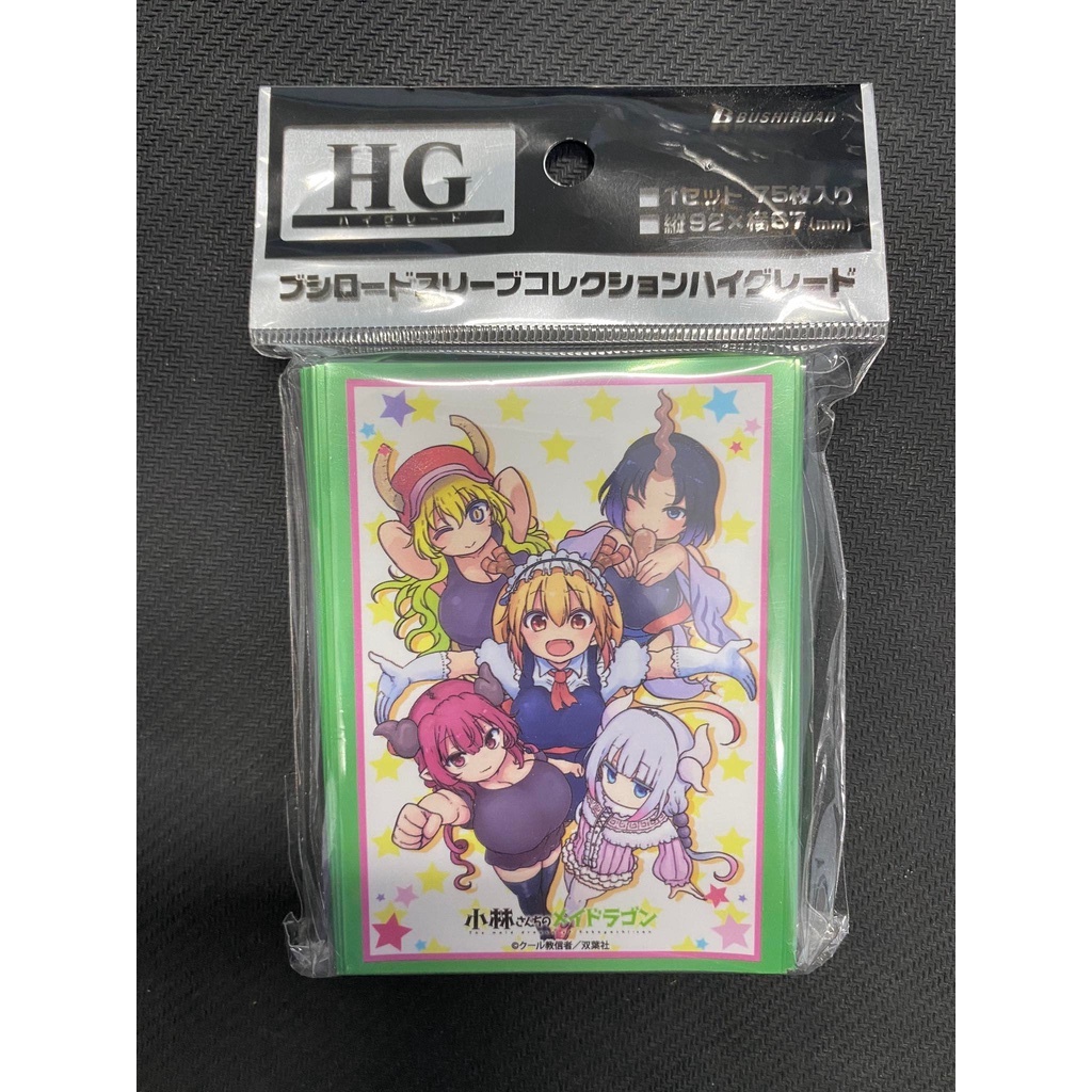 [Pykechu shop] Bọc thẻ bài bài Sleeve- size 67x92 mm- Kobayashi Dragon maid vol 3- 75 sleeve- Offici