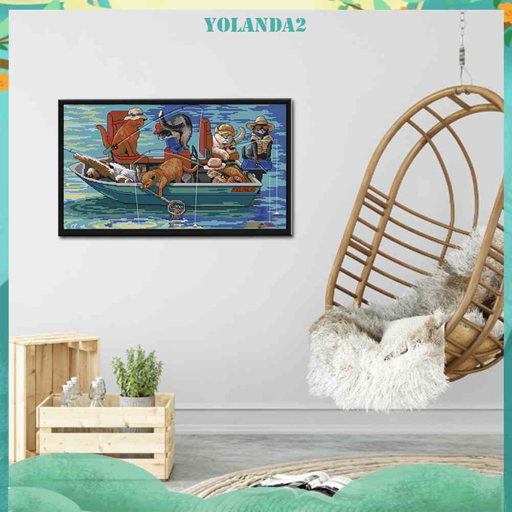 Bộ Dụng Cụ Thêu 14CT Hình Động Vật