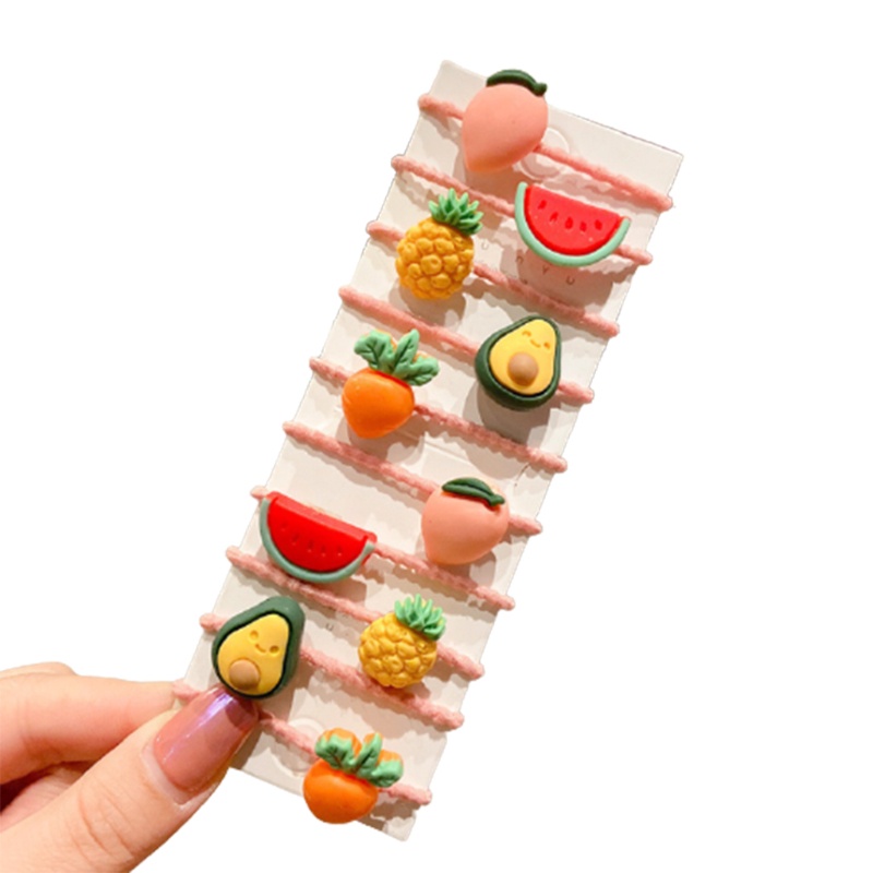 Dây Buộc Tóc Co Giãn Mềm Mại Kiểu Dáng Hoạt Hình Xinh Xắn Dành Cho Bé