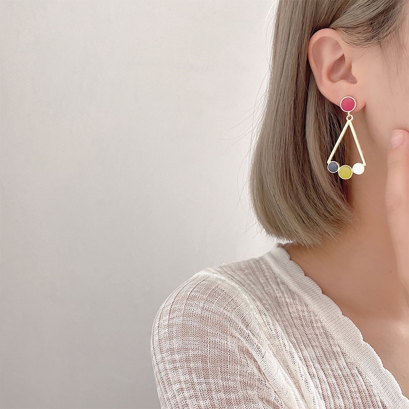 Khuyên tai bạc 925 mạ vàng kiểu dáng độc đáo lạ mắt