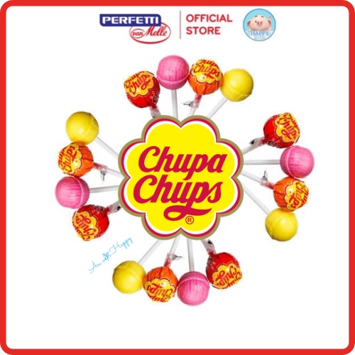 Combo 10 que kẹo mút CHUPA CHUPS hương trái cây 10g