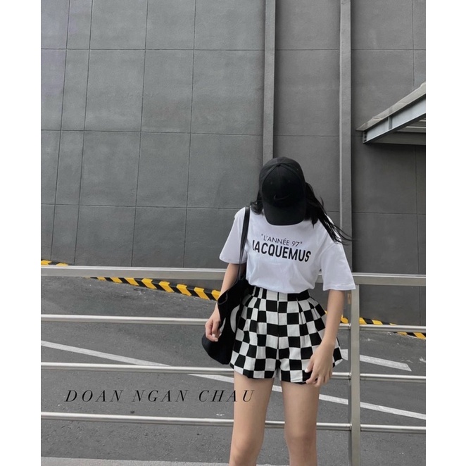 SET PULL TRẮNG CHỮ + SHORT Ô