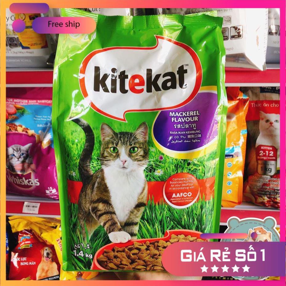 [TTT123] [Ban si] THỨC ĂN CHO MÈO KITEKAT VỊ CÁ THU - CÁ NGỪ 1.4kg